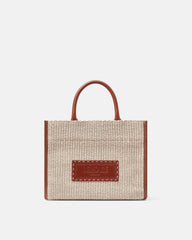 Athena Raffia Small Tote Bag