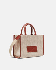 Athena Raffia Small Tote Bag