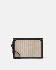 Versace Milano Raffia Pouch