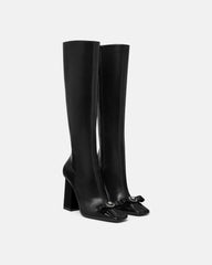 Gianni Ribbon Leather Boots 105 mm