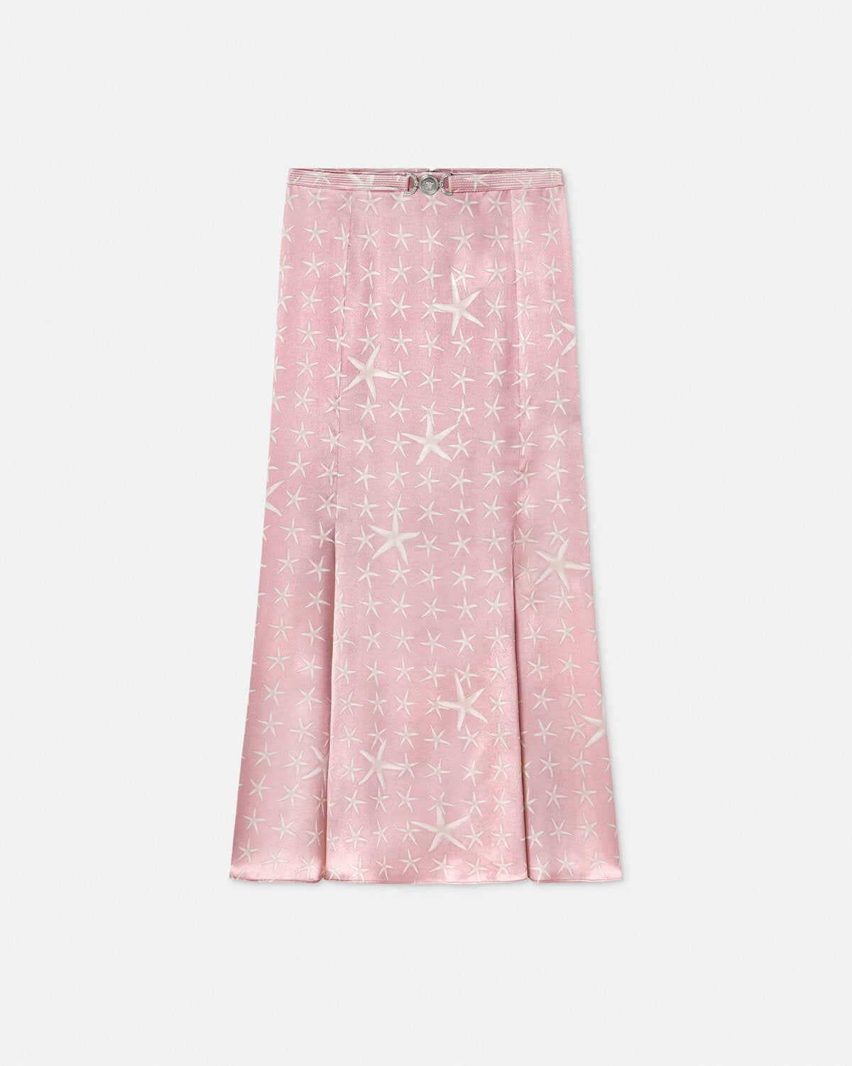 Stella Marina Flowing Silk Midi Skirt