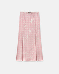 Stella Marina Flowing Silk Midi Skirt