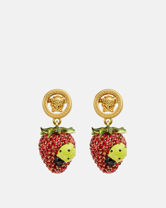 Crystal Strawberry Garden Earrings