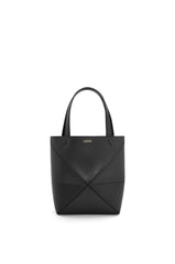 Mini Puzzle Fold Tote In Shiny Calfskin