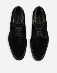 Glossy Patent Leather Derby Shoes