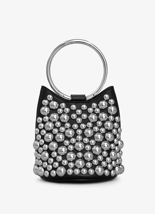 Ring Mini Bucket Bag With Spheres