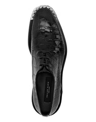 Croco Lace Up Shoes Skull & Bones