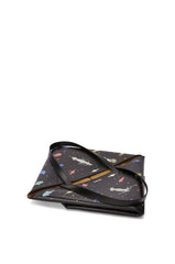 Deep Sea Xl Puzzle Fold Tote In Shiny Calfskin