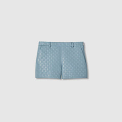 GG Embossed Leather Short