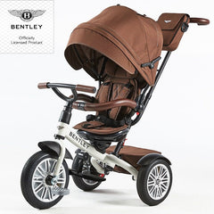 Bentley 6 in 1 Stroller Trike - White Satin / Brown