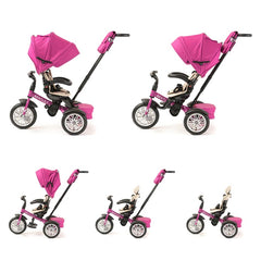 Bentley 6 in 1 Stroller Trike- Fuchsia Pink