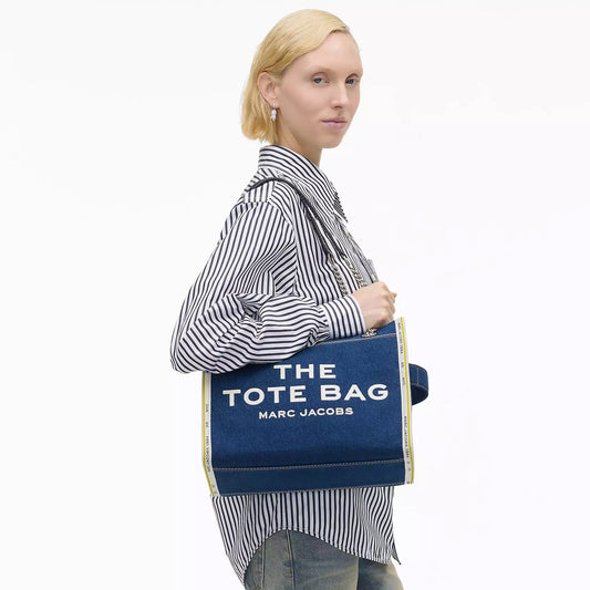 The Denim Chain Medium Tote Bag