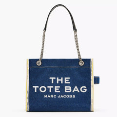 The Denim Chain Medium Tote Bag