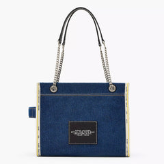 The Denim Chain Medium Tote Bag