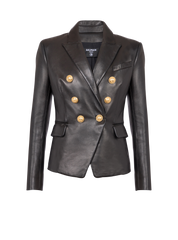 Classic 6-Button Leather Jacket