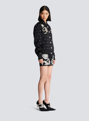 Stars embroidered bomber jacket