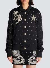 Stars embroidered bomber jacket