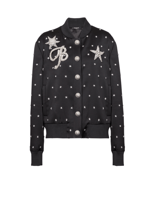 Stars embroidered bomber jacket