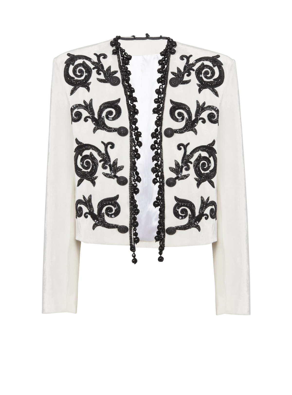 Embroidered velvet Spencer jacket