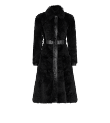 Virgin Wool Felt Military Long Coat