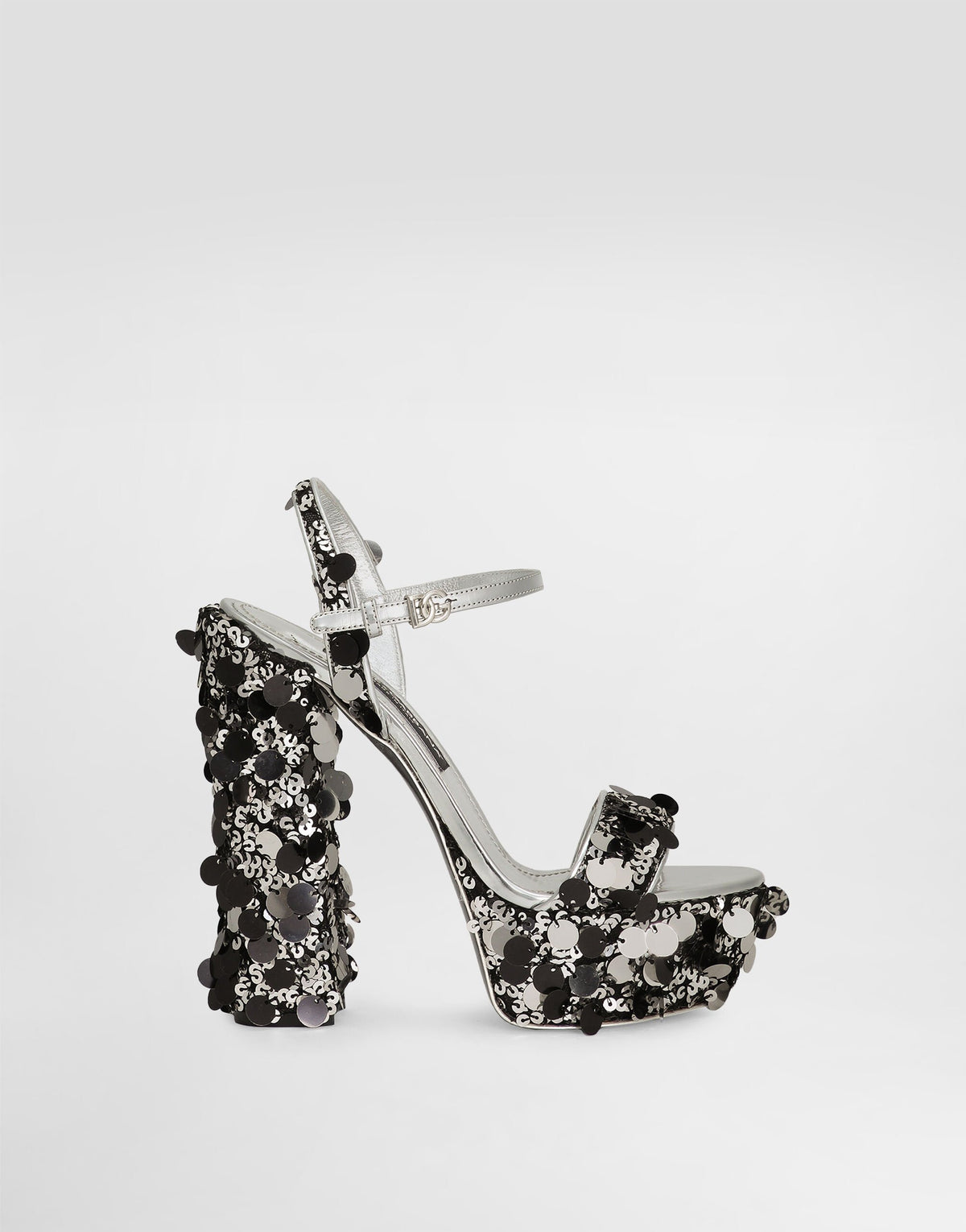 Sequined Platform Sandals