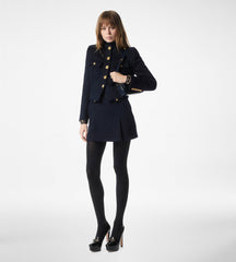 Wool And Cashmere Blend Military Chasseur Jacket