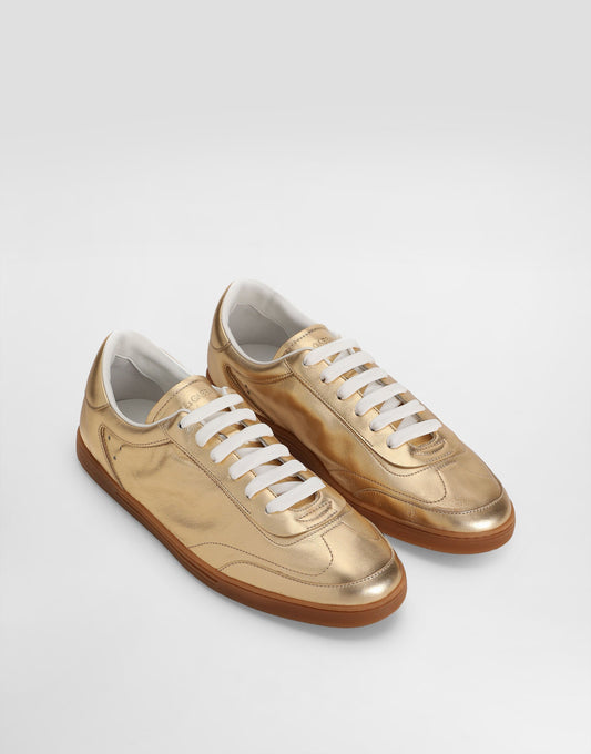 Saint Tropez Foiled Leather Sneakers