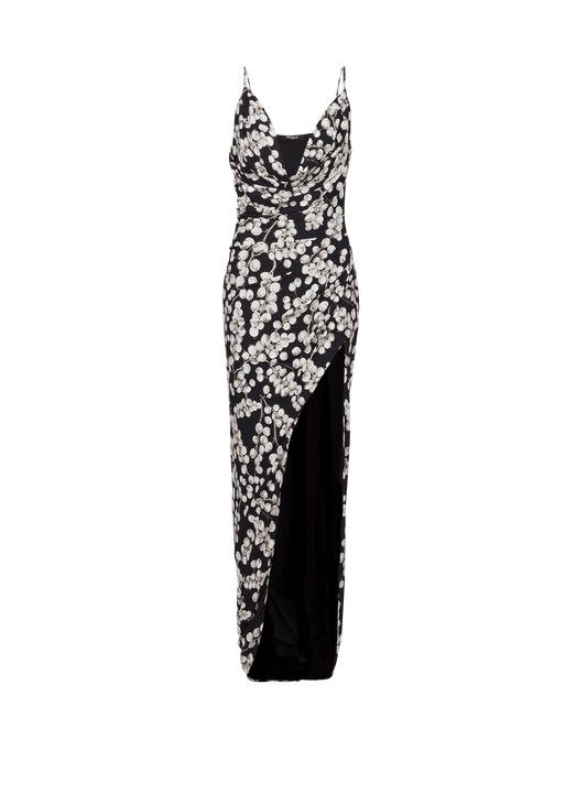 Long Dress With Redcurrant Print