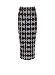 Diamond Rhinestone Midi Skirt