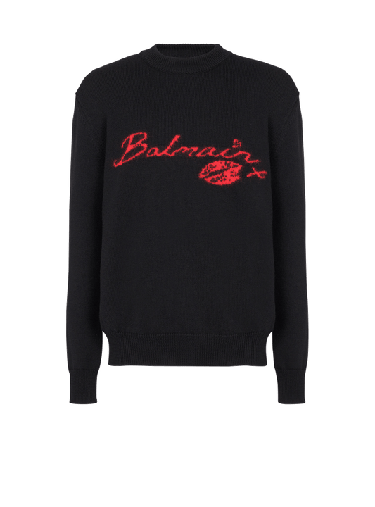 Wool Balmain Kiss Jumper