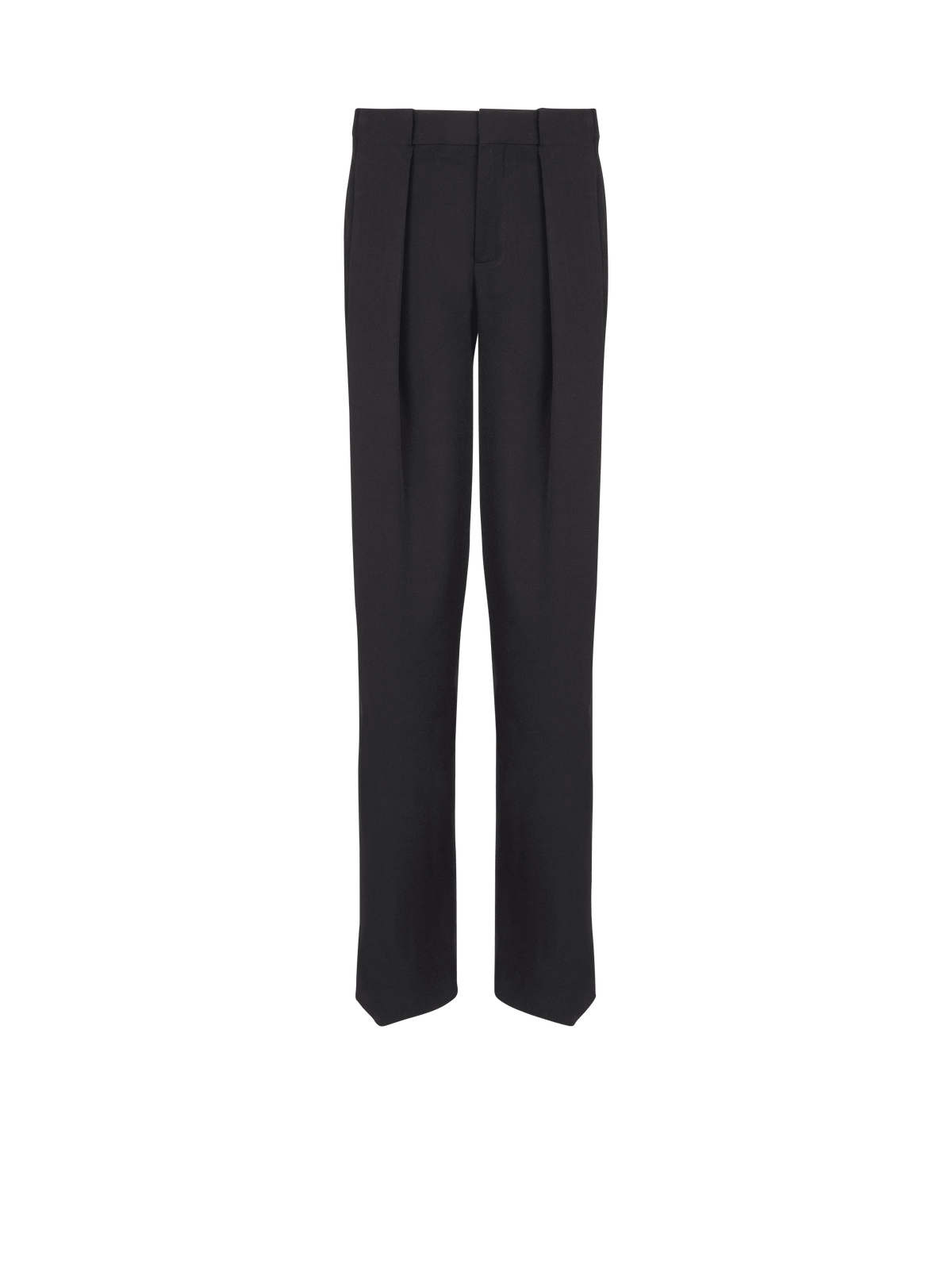 Pleated Grain De Poudre Trousers