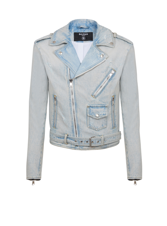 Denim Biker Jacket