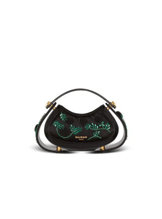 Small Jolie Madame Bag In Blackberry-Embroidered Satin