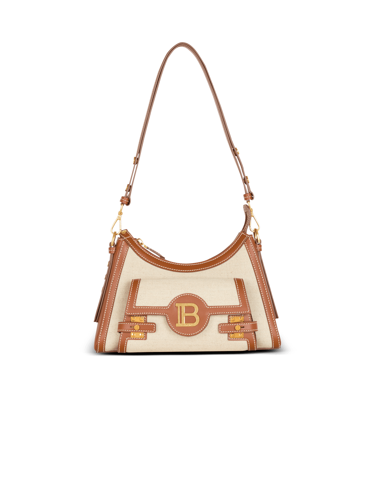 B-Buzz Hobo Bag In Leather And Canvas