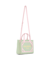 B-Army Small Canvas And Leather Tote Bag