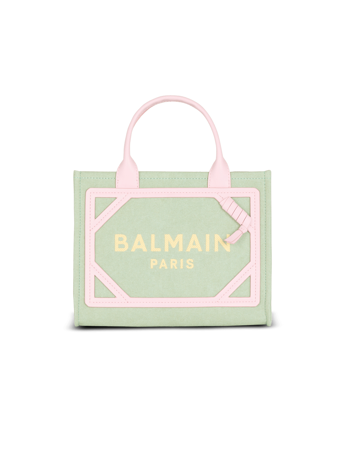 B-Army Small Canvas And Leather Tote Bag