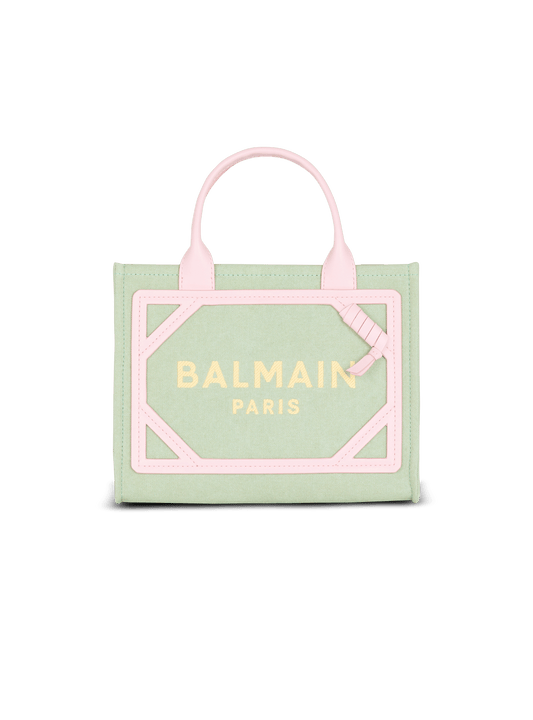 B-Army Small Canvas And Leather Tote Bag