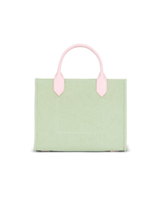 B-Army Small Canvas And Leather Tote Bag