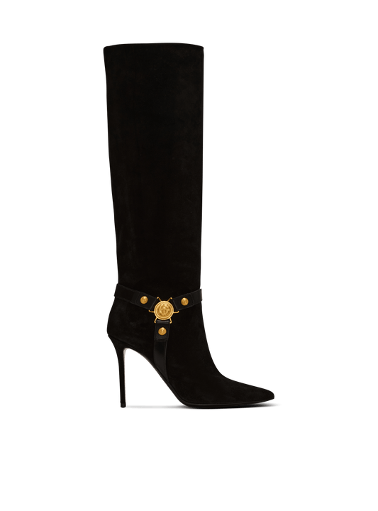 Slouchy Suede Heeled Eva boots