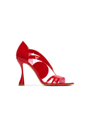 Heeled Eden Sandals In Patent Leather