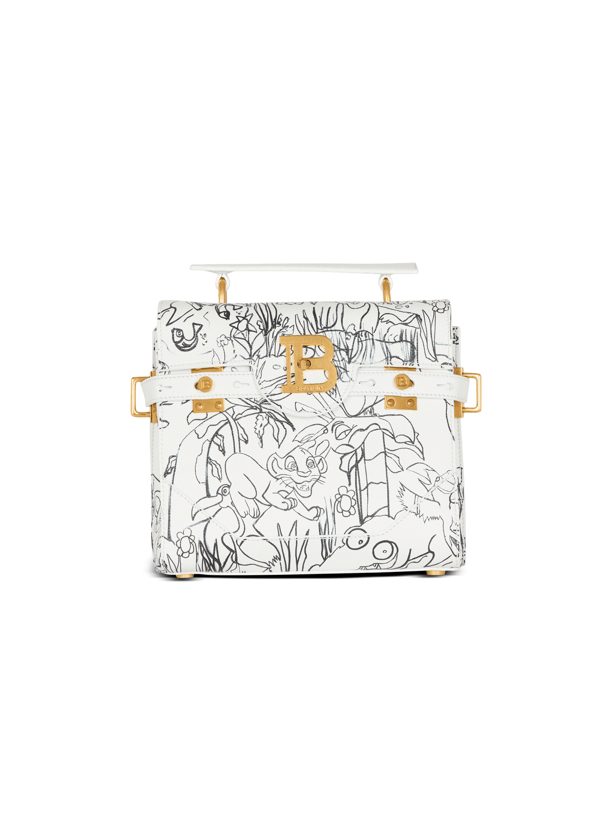 Disney x Balmain: The Lion King - B-Buzz 23 Bag In Enfant Précoce Print