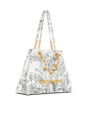 Disney X Balmain: The Lion King - 1945 Soft Tote Bag In Enfant Précoce Print