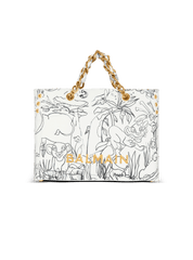 Disney X Balmain: The Lion King - 1945 Soft Tote Bag In Enfant Précoce Print