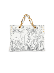 Disney X Balmain: The Lion King - 1945 Soft Tote Bag In Enfant Précoce Print