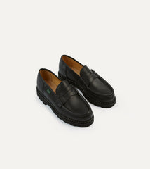 Paraboot Reims Black Leather Loafer