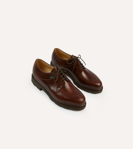 Paraboot Avignon Brown Leather Derby Shoe