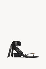 Cord Sandal In Leather