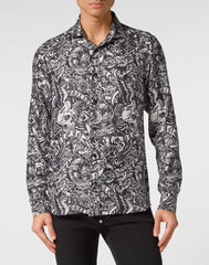 Silk Shirt Sugar Daddy Cut LS Tattoo