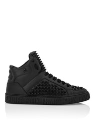 Nappa Leather Mid-Top Sneakers Studs