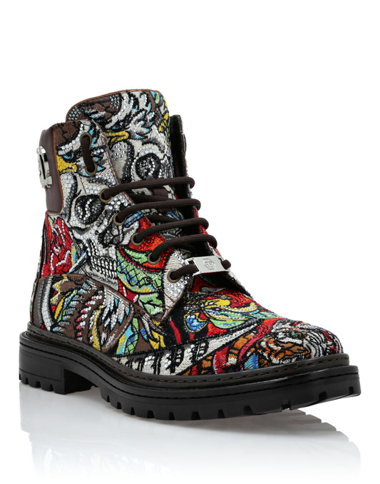 Nappa Boots Flat Mid Tattoo